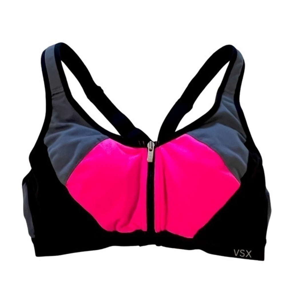 VSX Black and Pink Sports Bra